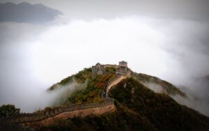 Great Wall of China. Pixels